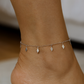 Elegant Silver Diamond Shape Charm Anklet for Women & Girls | Minimal Daily Wear Adjustable Chain Anklet