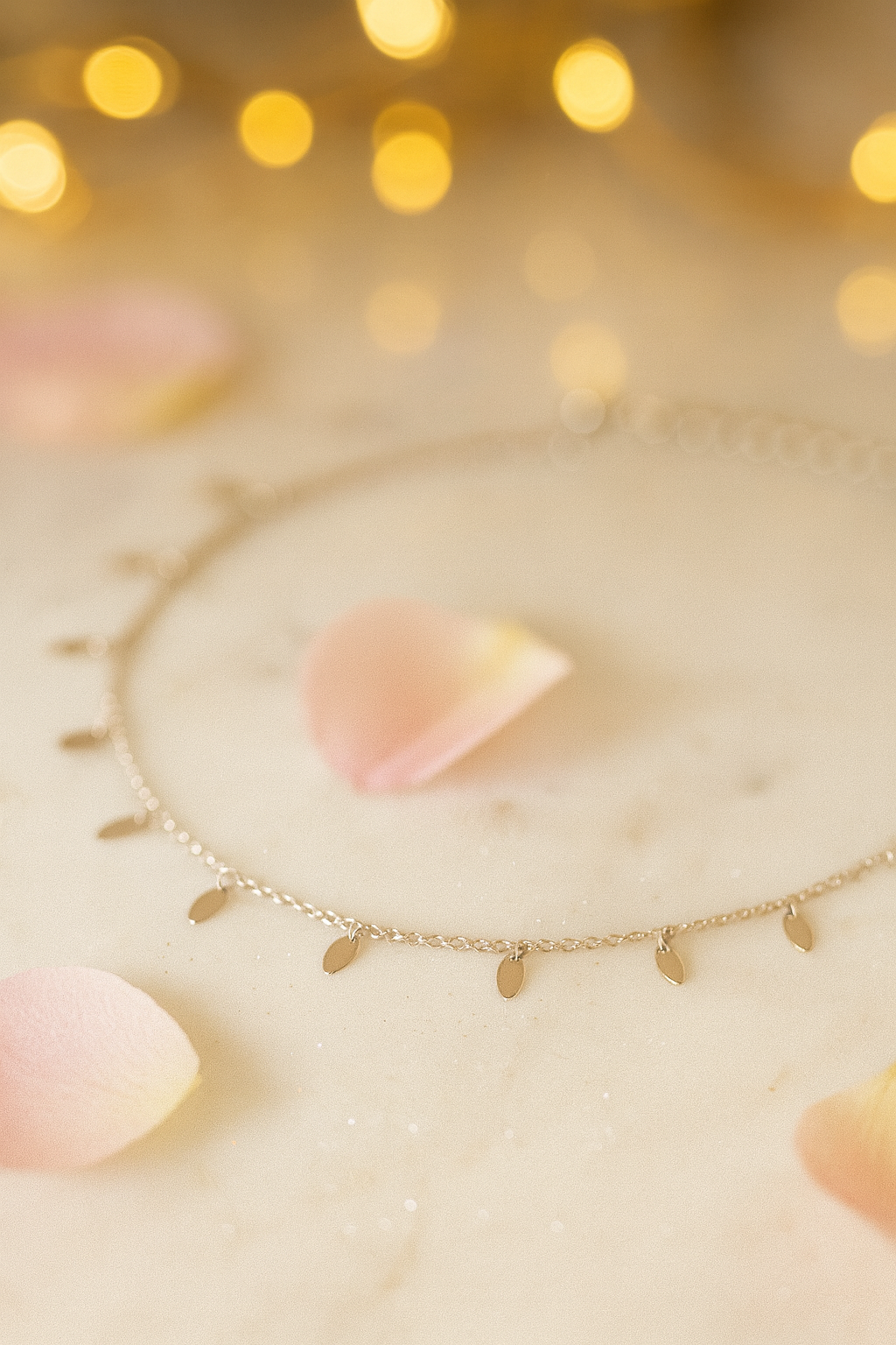 Elegant Silver Oval Drop Charm Anklet for Women & Girls | Minimal Daily Wear Adjustable Chain Anklet