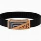 Vector Royale Bracelet in Rose Gold, Black Enamel & Diamonds, For Man